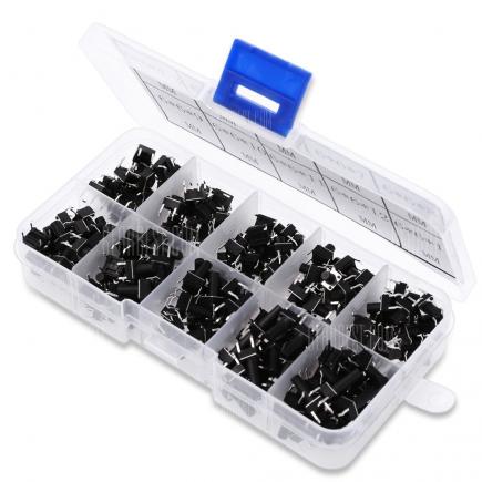 100PCS PCB Momentary Tactile Tact Push Button Switch