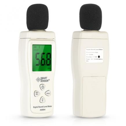 SMART SENSOR Mini Medidor de Nível de Som Digital Monitor LCD Medidor de Ruído Instrumento de Medição de Ruído Decibel Tester 30-130dBA