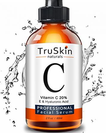 TruSkin Naturals Vitamin C Serum for Face [BIG 2-OZ Bottle] Topical Facial Serum with Hyaluronic Acid & Vitamin E, 2 fl oz.