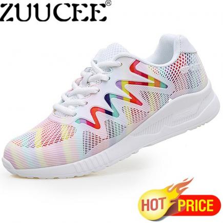 ZUUCEE Wanita Fashion Shoes Bernapas Sepatu Lari Sepatu Olahraga (putih)-Intl