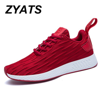 ZYATS Baru Breathable MESH Sneakers Wanita Wild Sepatu Lari Korea Harajuku Rekreasi Sepatu Merah