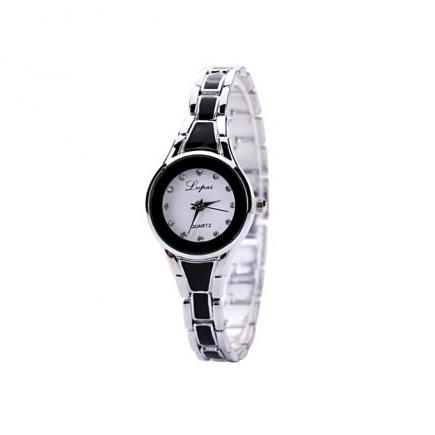 Ladies Quartz Fashion Wrist Watch_Silver And Black
