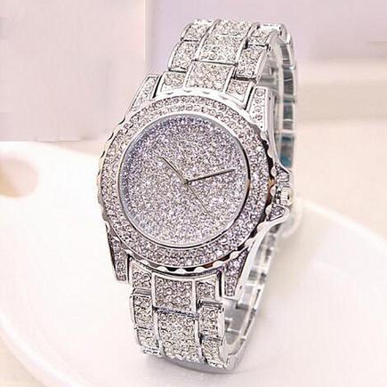 Dtrestocy Women Fashion Luxury Diamonds Analog Quartz Vogue Watches