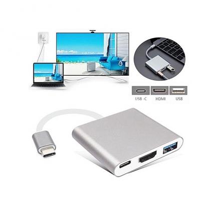 3in1 USB 3.1 Type C To HDMI TV Video Converter Digital