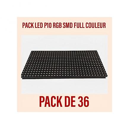 Pack de 36 Modules LED SMD P10 RGB Full color