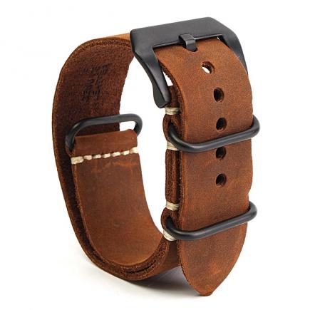 Replacement Horse Leather Watchband For Garmin Fenix 3 Sport Watch Strap Crazy Brown