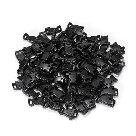 100x 1/2" Curved Whistle Release Buckles for Paracord Bracelets Webbing Straps