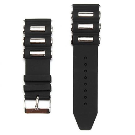 20/22/24/26mm Silicone Rubber Diver Band Strap For Invicta Excursion 18202 Black [Black 24cm]