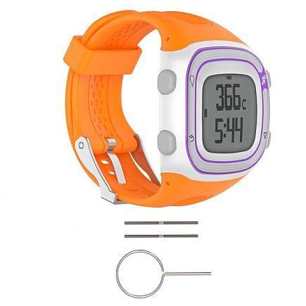 Watch Silicone Wrist Band Strap +Tools For Garmin Forerunner 10 / 15 GPS Running #orange women