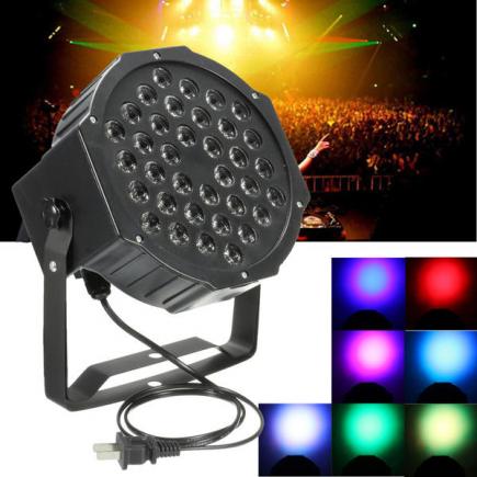 36W RGB LED Stage  Light  PAR DMX-512 Light Laser Projector Party DJ Light 