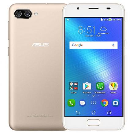 Zenfone 4 Max (Pegasus 4A) 5-inch (3GB, 32GB ROM) 4100mAh, Android 7.0, 13MP+5MP, Dual Sim 4G LTE Smartphone - Gold