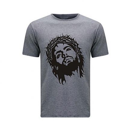 JF Men Print T-Shirt - Grey