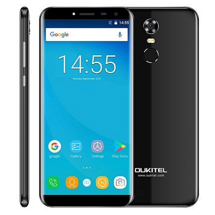 C8, 2GB+16GB, Network: 3G, Fingerprint Identification, 5.5 Inch Android 7.0 MTK6850A Quad Core Up To 1.3GHz, Dual SIM(Black)