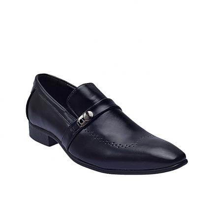 Formal Shoe With Side Clip  - Black.