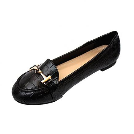 Classy Ladies Flat Shoes - Black