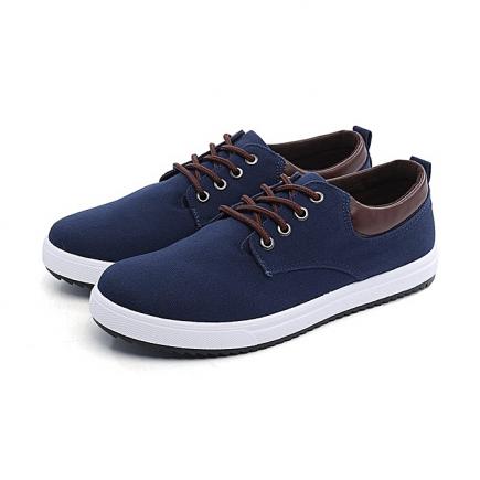 Men Canvas/Sneakers Leisure Men's Cloth Shoes -216- Blue