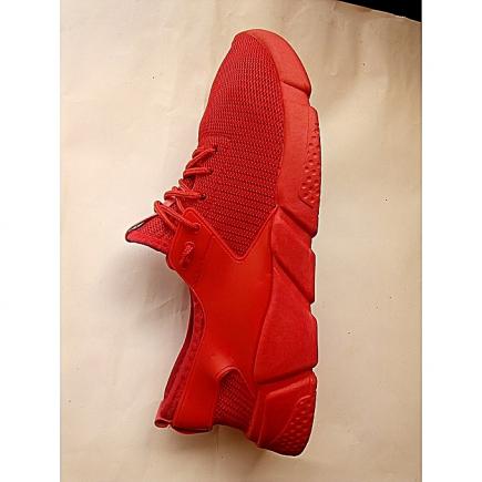 Unisex Mesh Breathable Sneakers-Red