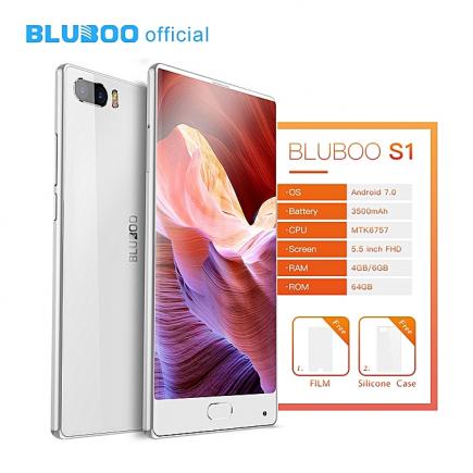 S1 5.5" FHD MTK6757 Octa-Core 4GB RAM 64GB ROM Android 7.0 Dual Rear Camera Fingerprint 3500mAh 4G Smartphone - White