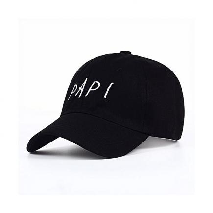 Papi Baseball Snapback Cap-Black