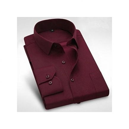 Men's  Classic Fit Formal Shirt - Wine