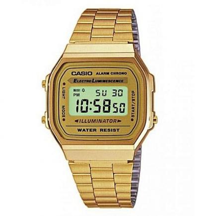 Gents Chrono Digital Luminance Watch A168WG-9WDF - Gold