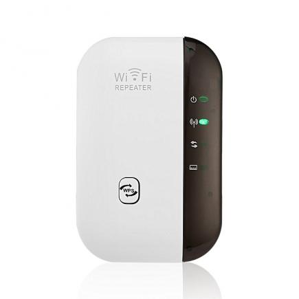 Wireless 300Mbps WIFI Router WiFi Signal Amplifier Enhancer WIFI Repeater-Black & White