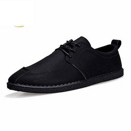 Men's Shoe-----Bespoke Top-Notch Men's Casual Shoe---BLACK