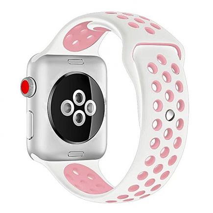 Sprots Band For Apple Watch 38mm 42mm - Durable Soft Silicone Replacement Sport Band IWatch Strap For Series 3  Series 2  Series 1 Sport&Edition.