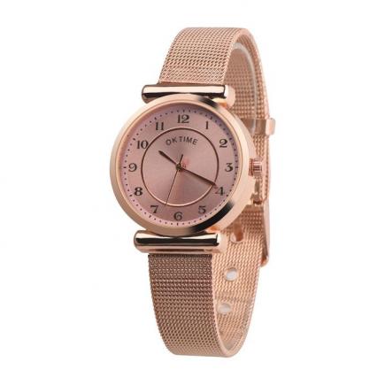 Hiamok_Fashion  Women Retro Design Webbing Belt Band Analog Alloy Quartz Wrist Watch