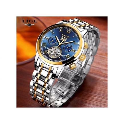 Relojes LIGE Male Automatic Mechanical Sport Watch Men Luxury Brand Casual Watches Men's Wristwatch Army Clock Relogio Masculino 9813