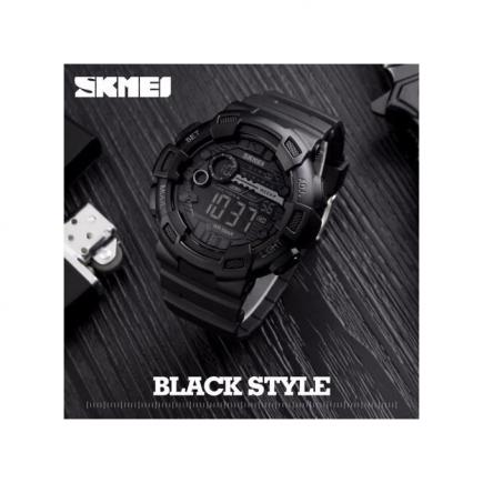 SKMEI 1243 Men Digital Wristwatches LED Display Multiple Time Zone 50M Waterproof Clock Relogio Masculino Outdoor Sports Watches