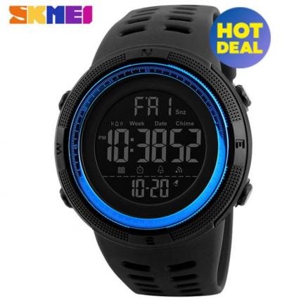 [100% Genuine] 2017 NEW SKMEI Men Sports Watches Countdown Double Time Watch Alarm Chrono Digital Wristwatches 50M Waterproof Relogio Masculino 1251