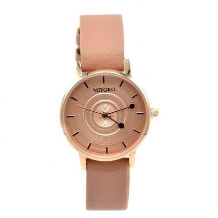 Miyoko Leather Watch - Pink