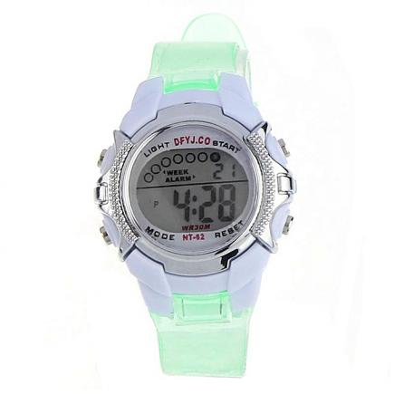 Africashop Wrist Watch  Children Girls Digital LED Quartz Alarm Date Sports  GN