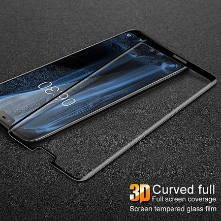 3D Curved Full Coverage Tempered Glass Protector For Nokia X6 Glass Screen Protector