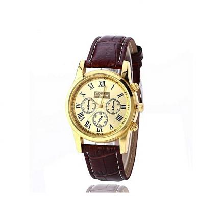 Men Watches Binger Role Luxury Brand Skeleton Wrist Sapphire Watch Men Clock Male Reloj Hombre-gold&brown