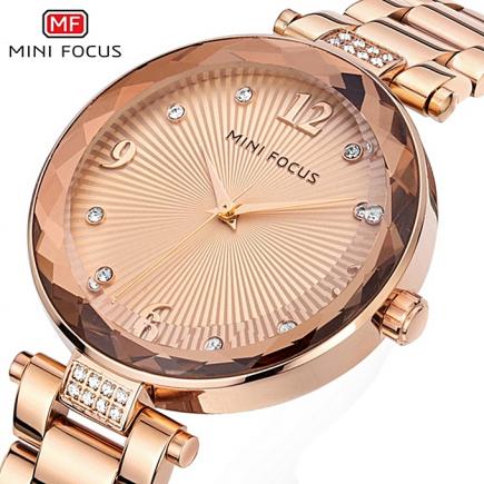 MINIFOCUS New Ladies 2017 Top Fashion Women Watches Famous Brand Dress Quartz Watch Female Clock Montre Femme Relogio Feminino 0038