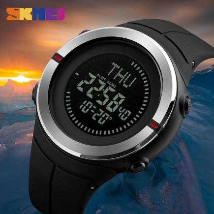 Fashion Sports Watches SKMEI Men Compass Waterproof Hiking Watch Countdown Chrono Alarm Digital Wristwatches Relogio Masculino 1294