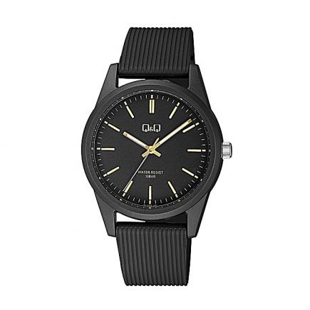 Unisex Casual Wear Rubber Strap Solar Powered Watch - VS12J005Y - Black