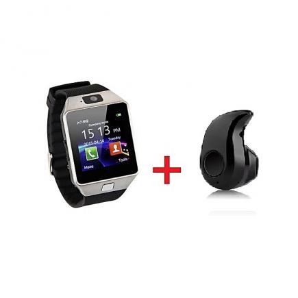 Smartwatch - Dz09 Silver + Bluetooth S530 - Noir