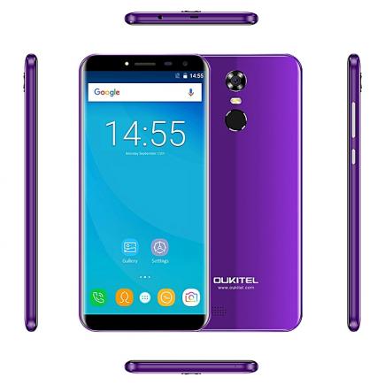 C8 - 5.5" 3G Smartphone 2GB/16GB Android 7.0 Dual SIM 3000mAh  - Purple