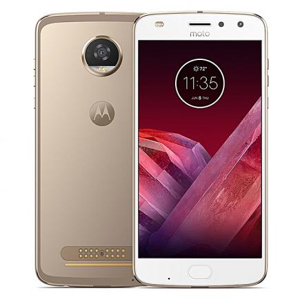 Motorola Moto Z2 Play 5.5-inch (4GB RAM, 64GB ROM) Android 7.1, Snapdragon 626 2.2GHz Octa Core, Corning Gorilla Glass Super AMOLED Screen, 4G LTE Smartphone - Gold