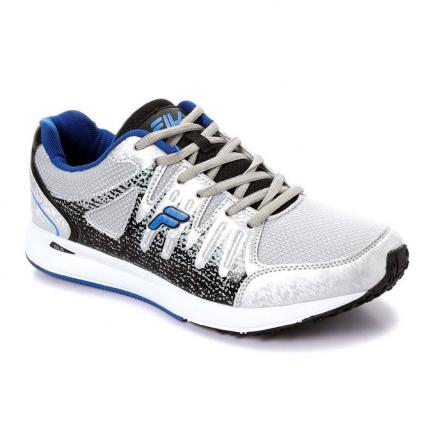 Trendy Leather Men's Sneakers - Black & Light Grey