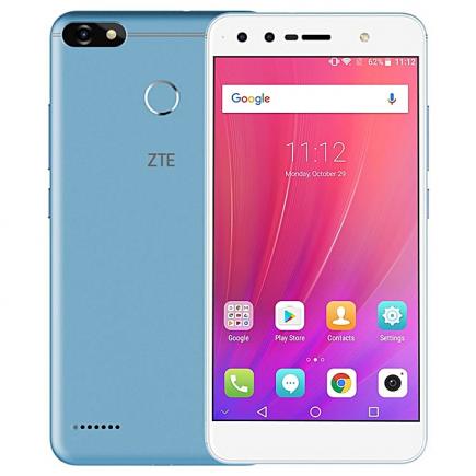 Blade A3 5.5-inch 2.5D (3GB, 32GB ROM) Android 7.0 Nougat, 4000mAh, 13MP + 5MP & 2MP, Dual Sim 4G LTE Smartphone - Light Blue