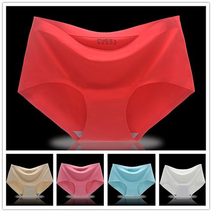 5pcs/lot Women's Seamless Ice Silk Panties