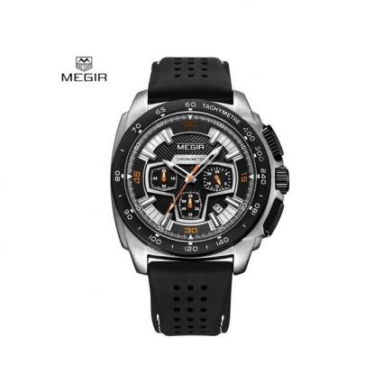 New Style MEGIR Quartz Sport Watch Luxury Men Watches Boys Top Brand Chronograph Silicone Gold Wrist Watch Relogio Masculino 2056