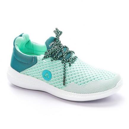 Lace Up Synthetic Women Sneakers - Light Green