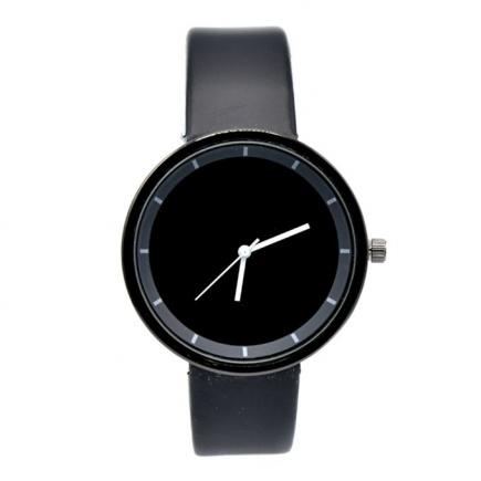 Leather Watch - Black