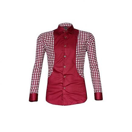 Men`s Bold Men Shirt - Wine