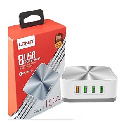 Chargeur - A10 - Fast Charge  8 x USB - 5V - Blanc 